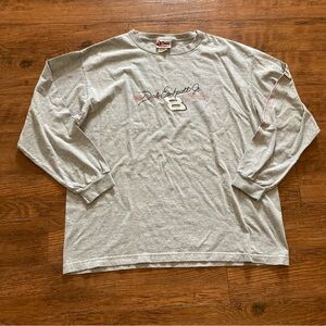 Vintage Dale Earnhardt Jr T-Shirt Racing NASCAR Gray Long Sleeve Adult XL #8